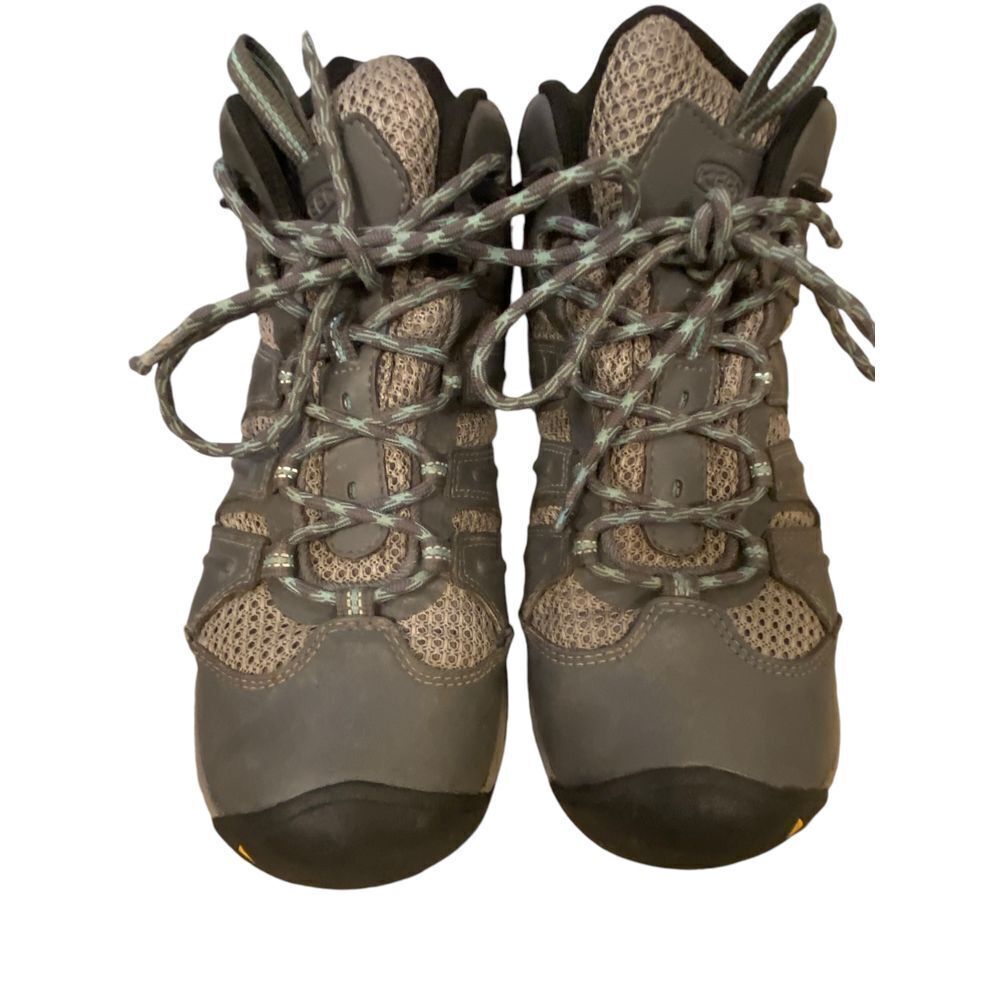 KEEN‎ Waterproof Hiking Boots Mesh Breathable Outdoor Trail Adventure Grey